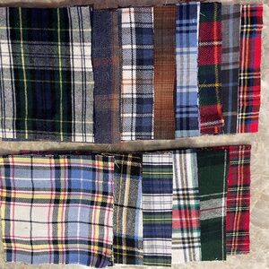 40 Precut 5" Quilt Squares Assorted Fabric Charm Pack Flannel